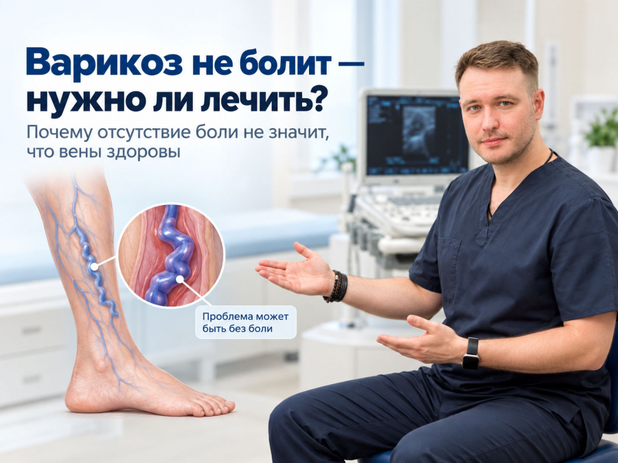 Варикоз не болит — почему отсутствие боли не означает, что вены здоровы